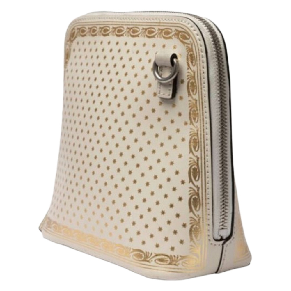 Gucci Guccy Sega Mini Dome Crossbody Bag White Gold - Picture 8 of 16